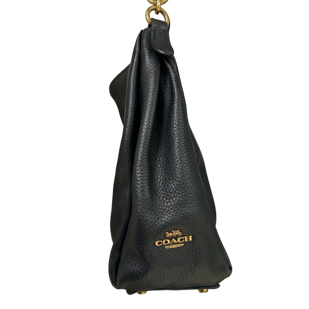 Coach Shay Shoulder Bag in Black Soft Pebbled Leather - Style 93811 - Picture 3 of 7